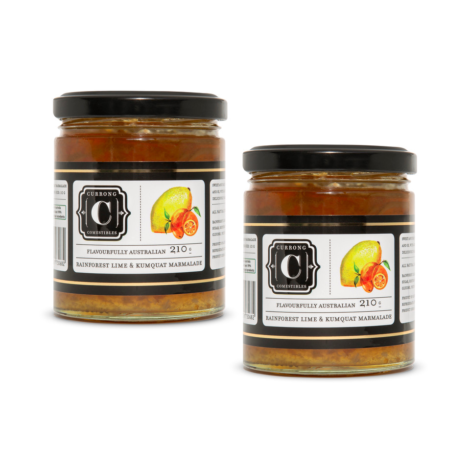 Rainforest Lime & Kumquat Marmalade Duo Currong Comestibles